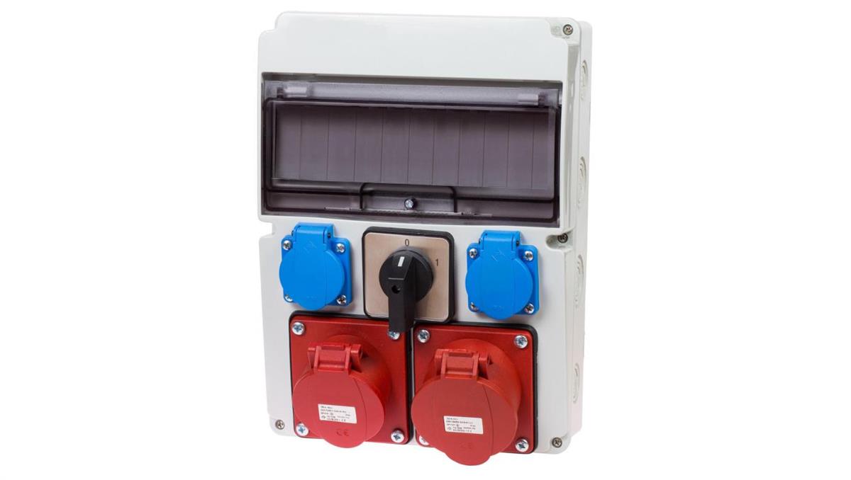 ADELID ROZDZIELNICA ROZDZIELNIA SKRZYNKA BUDOWLANA ELEKTRYCZNA Z WYŁĄCZNIKIEM 0-1 RSW01112