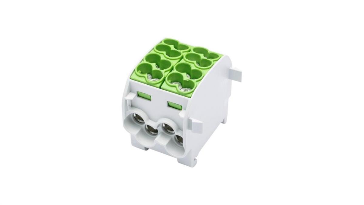Simet Blok rozdzielczy-odgałęźny Al/Cu SCB 25-2 (80120) SIMBLOCK jednobiegunowy 2x25mm2 zielony 81505005