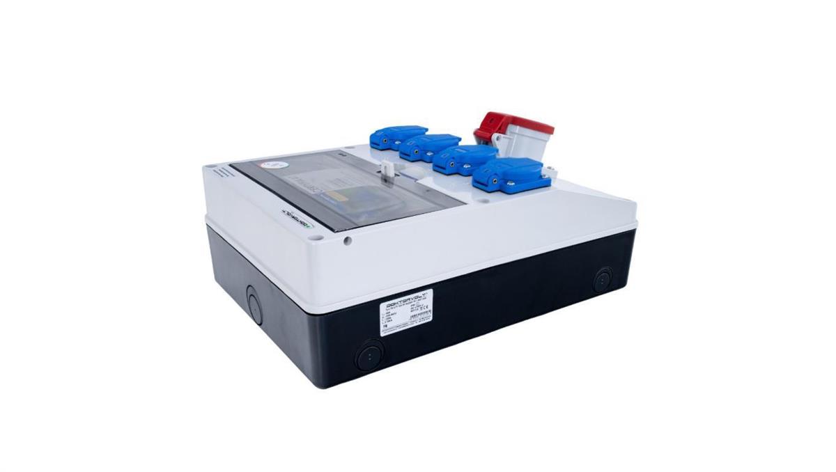 Doktorvolt Rozdzielnica TD-S/FI 32A/5P 4x230V FR przycisk bezpieczeństwa 1499