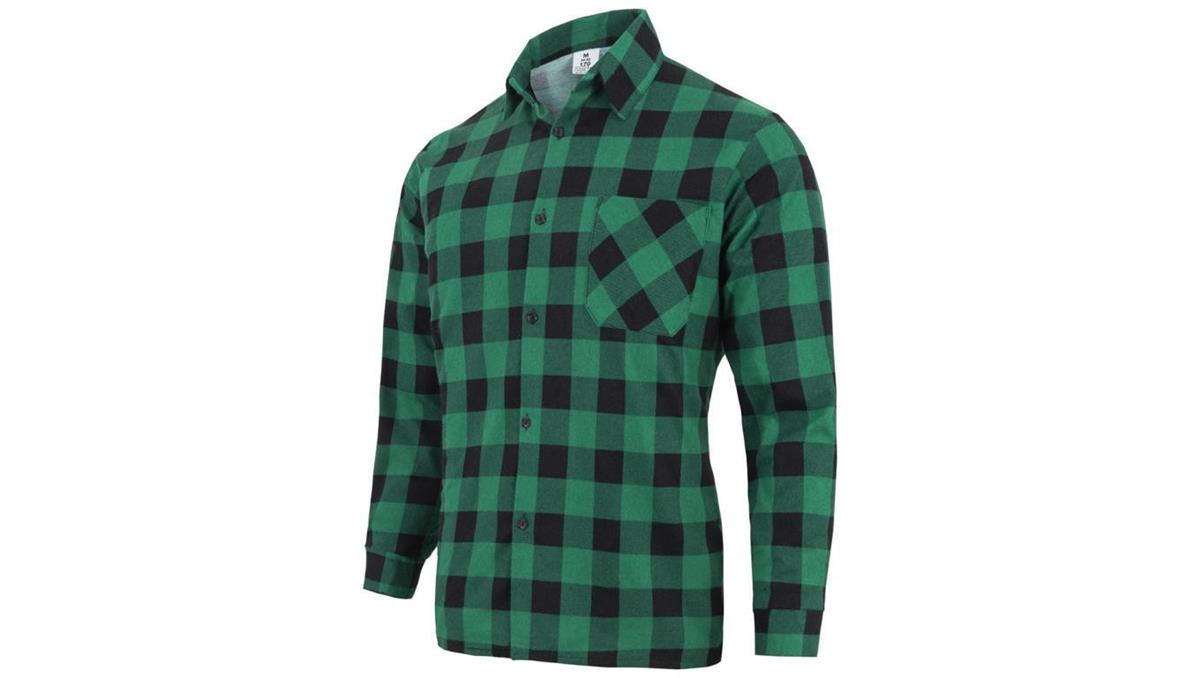 Koszula robocza BHP flanelowa ZIELONA Rozmiar XS