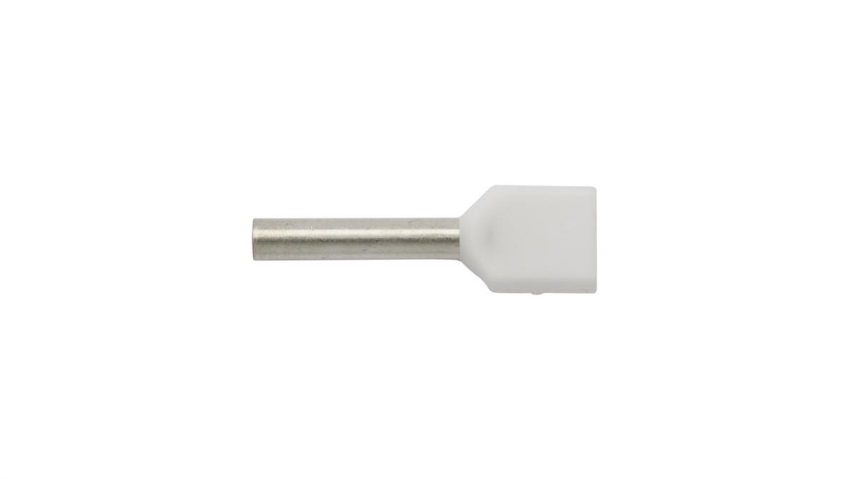 Ergom Końcówka tulejkowa izolowana HI 2 x0,75/10 biała E08KH-02020100401 (500szt.)