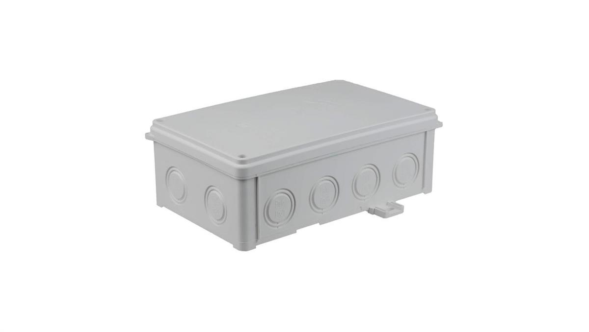 Simet Puszka naścienna 188x118X68 mm, bezhalogenowa, samogasnąca, odporna na UV, IP67, UL94 V0, N110x180S szara 35270202