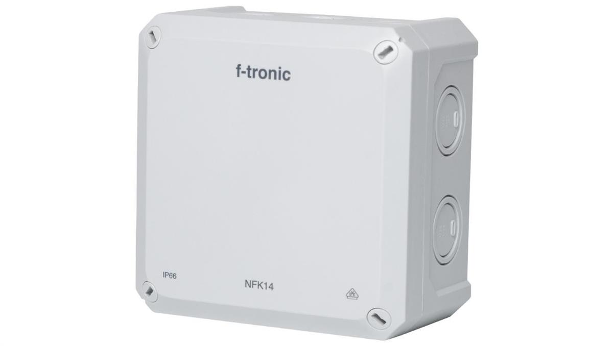 F-tronic Puszka instalacyjna natynkowa NFK14 140x140x81mm bezhalogenowa hermetyczna IP66 szara NEPTUN Compact