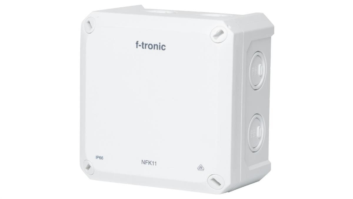 F-tronic Puszka instalacyjna natynkowa NFK11 110x110x67mm bezhalogenowa hermetyczna IP66 biała NEPTUN Compact