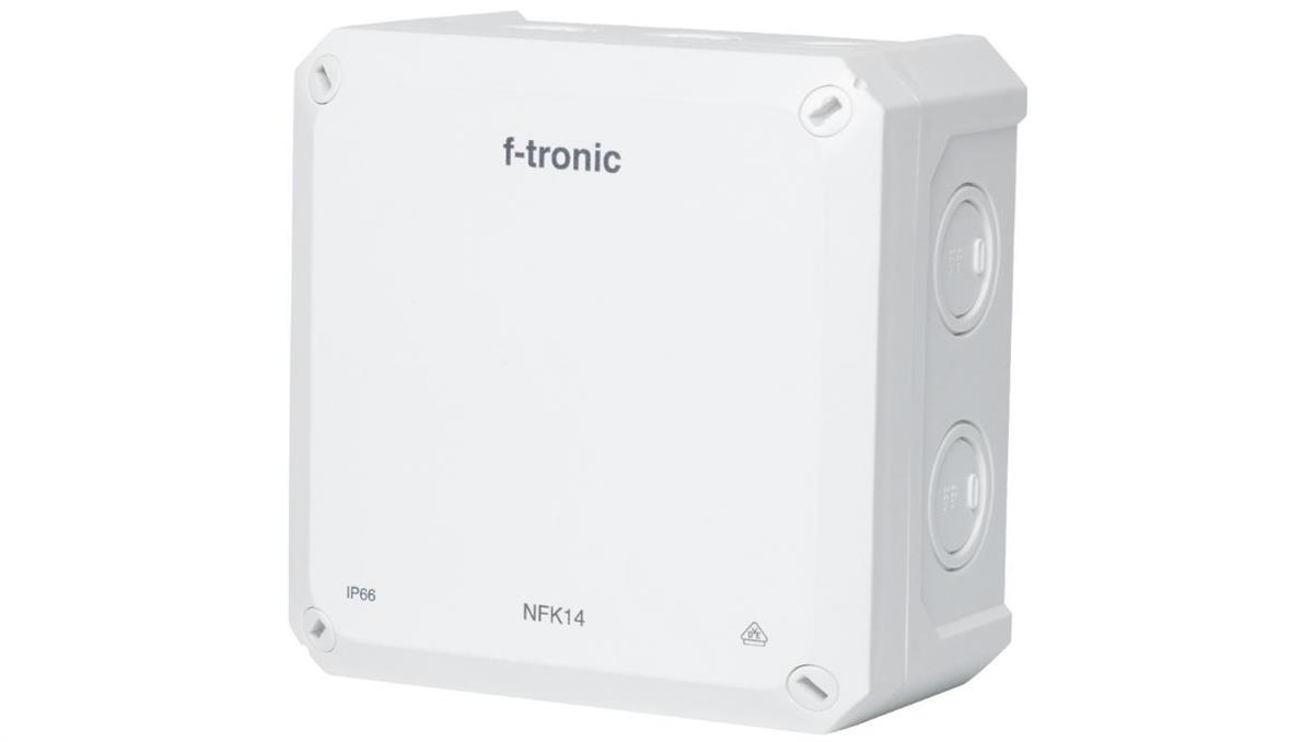 F-tronic Puszka instalacyjna natynkowa NFK14 140x140x81mm bezhalogenowa hermetyczna IP66 biała NEPTUN Compact