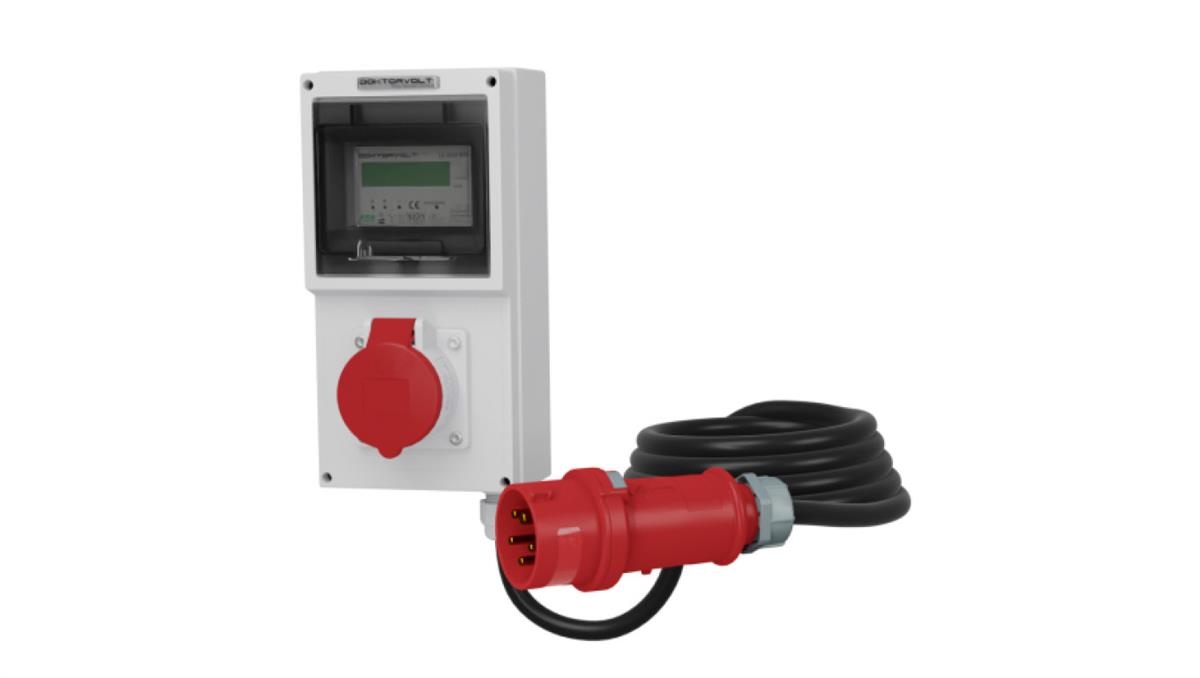 Doktorvolt Mobilny licznik energii elektrycznej MID gniazdo 16A przewód 5x2,5mm2 4326