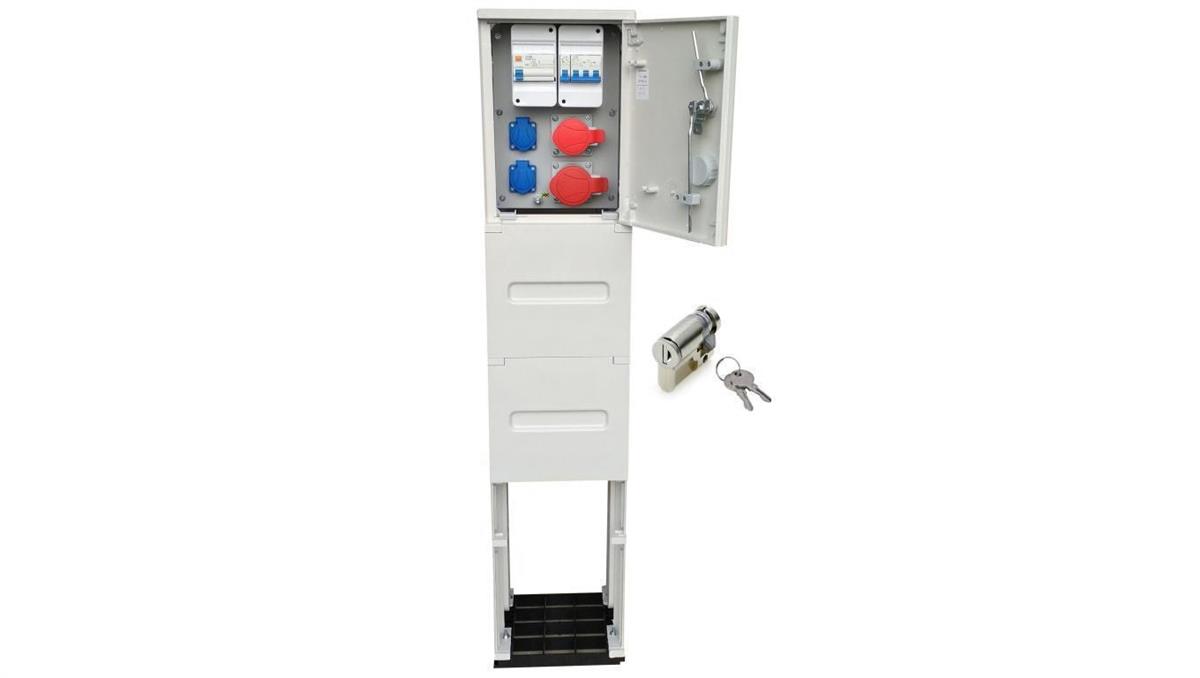 RBG2FLC Rozdzielnica budowlana z fundamentem 16/5 32/5 2x230V rozdzielnia erbetka złącze pomiarowe