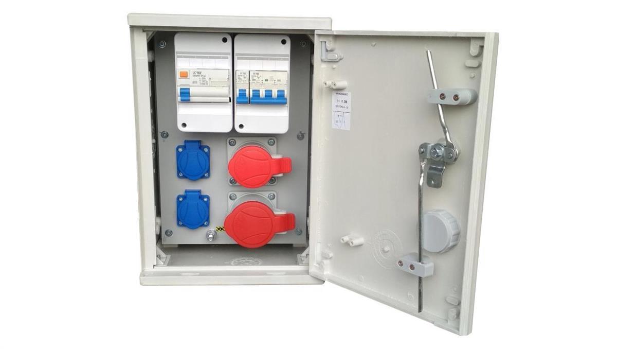 GAMA ELECTRIC RBG2LC Rozdzielnica budowlana 16/5 32/5 2x230V rozdzielnia erbetka złącze pomiarowe