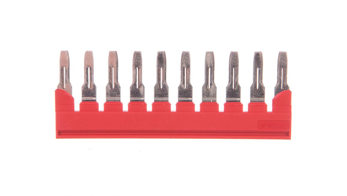 Mostek wtykany 10-biegunowy czerwony FBS 10-8 3030323 /10szt./
