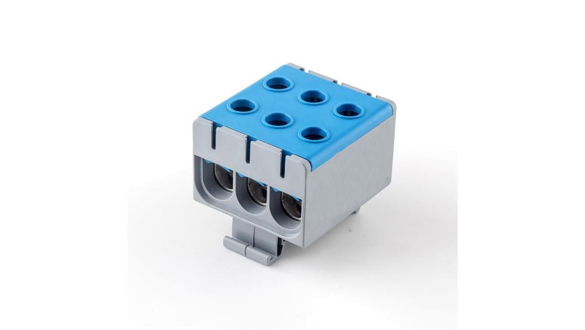 Pawbol Listwa zaciskowa LZT w korpusie niebieska Cu:2,5-50mm2, Al:6-50mm2 E.4143/N