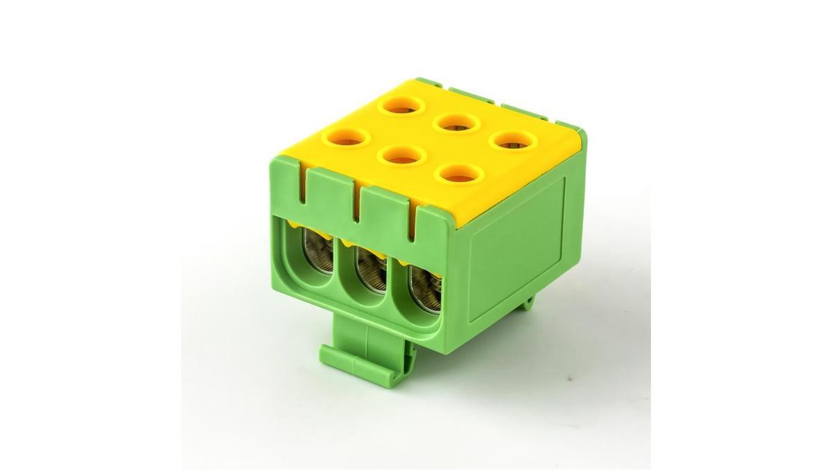 Pawbol Listwa zaciskowa LZT w korpusie żółto-zielona Cu:2,5-50mm2, Al:6-50mm2 E.4143/Ż-Z