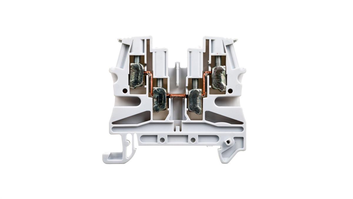 PCE Legrand Złączka szynowa 2-przewodowa 4mm2 szara VIKING 037169