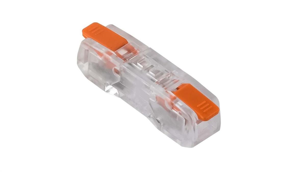 Pawbol Szybkozłączka dwustronna, pojedyncza, 2x 0,2-2,5mm2, 2 styki, przezroczysta, E.4194/1 /100szt./