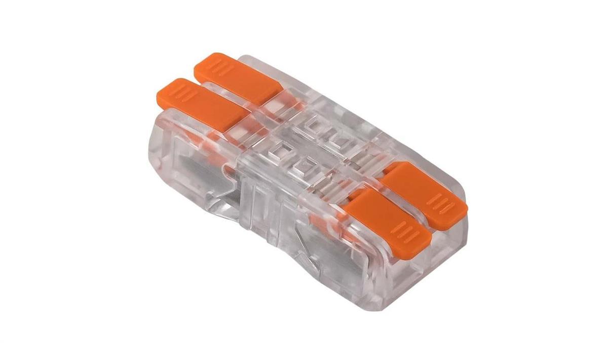 Pawbol Szybkozłączka dwustronna, podwójna, 4x 0,2-2,5mm2, 4 styki, przezroczysta, E.4194/2 /50szt./