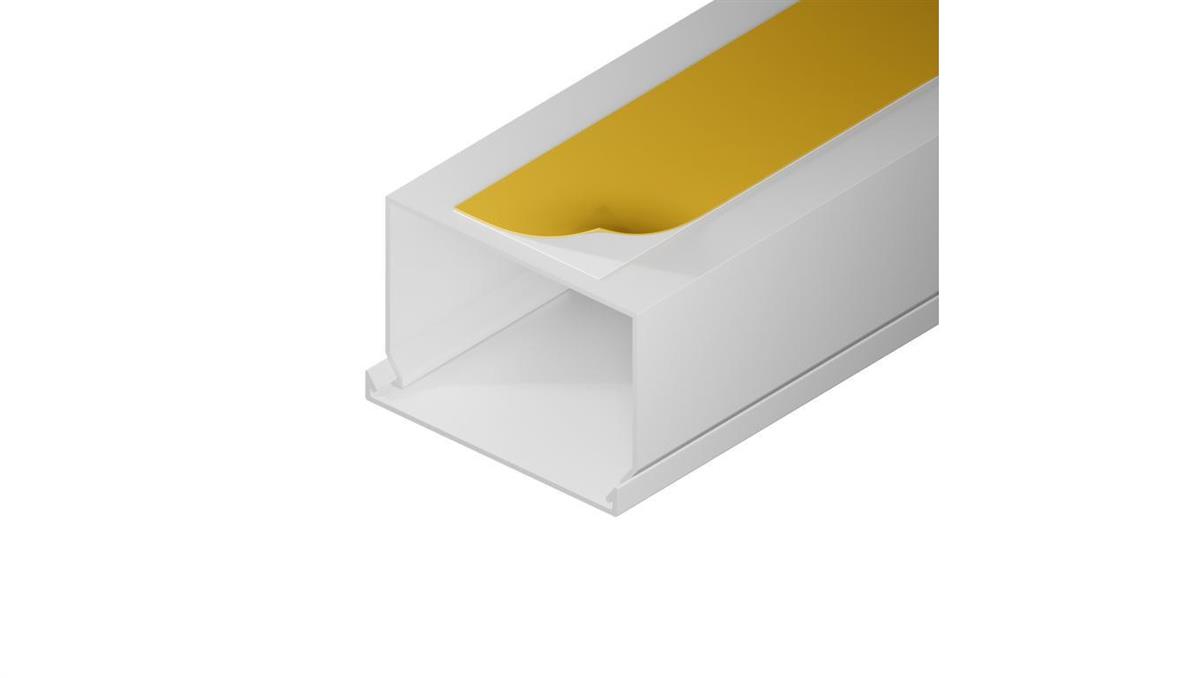 Kanał elektroinstalacyjny / Korytko kablowe samoprzylepne 60x40 (2m) Biały EDO777759