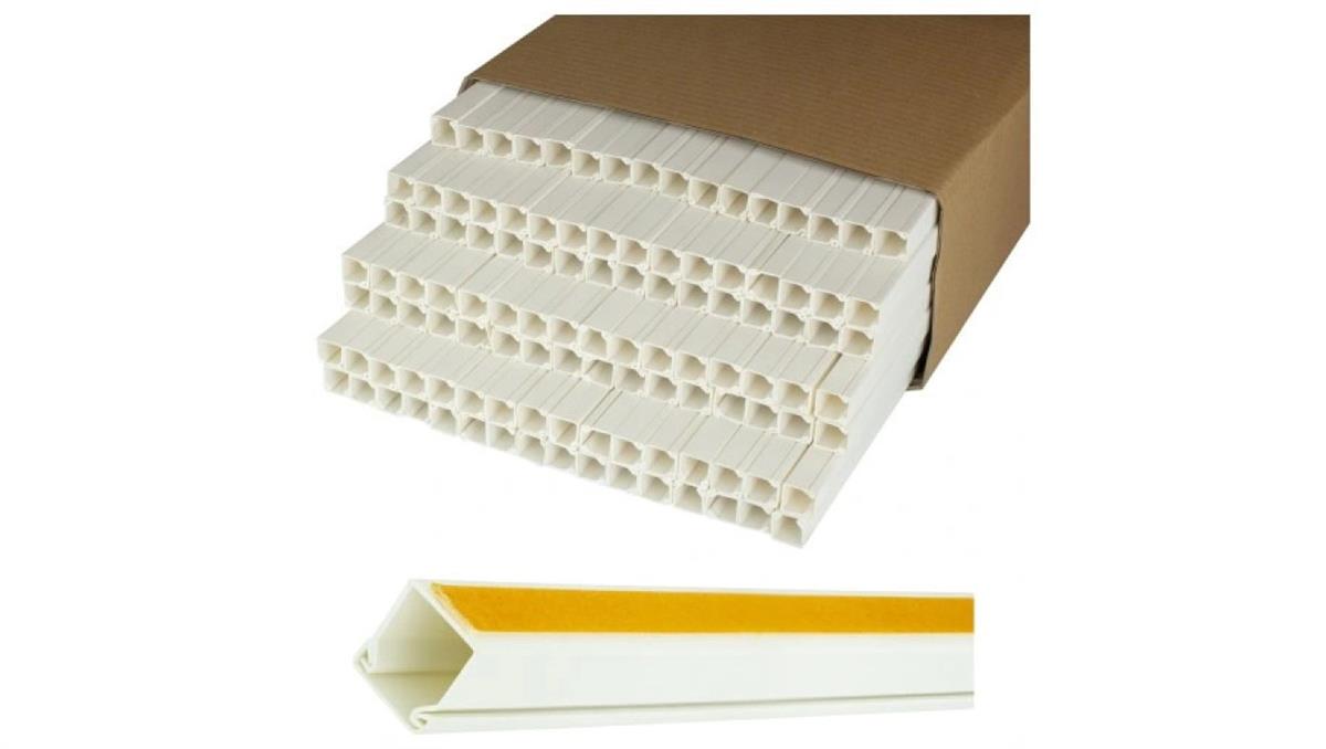 Neku Listwa elektroinstalacyjna Neku Kanał kablowy BKK 25x25mm korytko z pokrywą i taśmą montażową 2-stronną KARTON=96m (48szt)