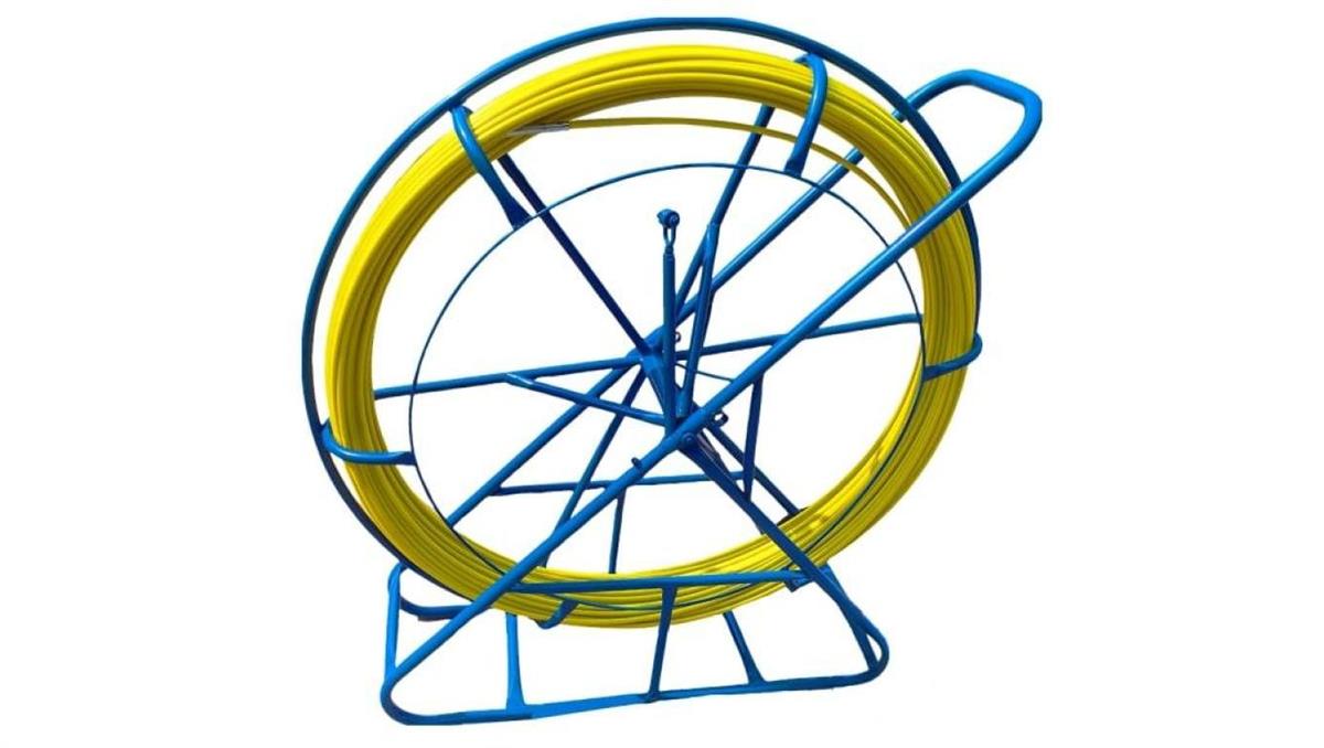 Q-LANTEC Pilot z włókna szklanego FRP do przeciągania kabli O3,8mm, 50m, bez kółek