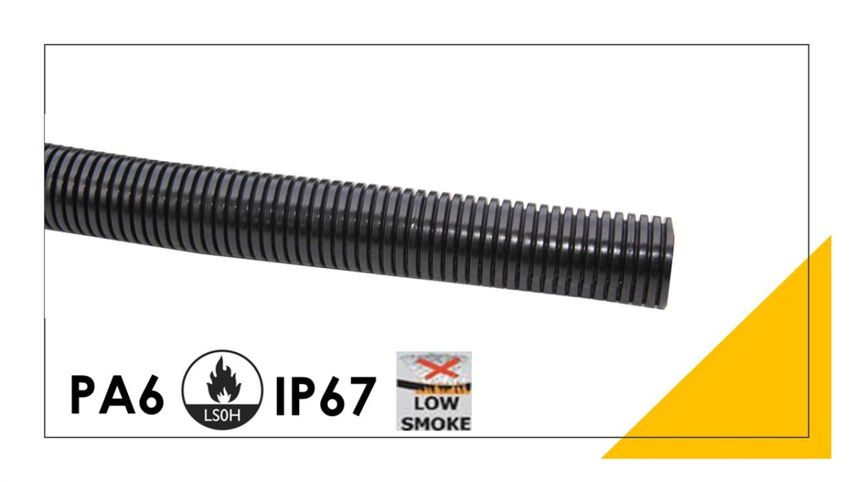Peszel poliamidowy PA6 -S bezhalogenowy 23,2mm/28,9mm DN 23 801.323.0 /50m/