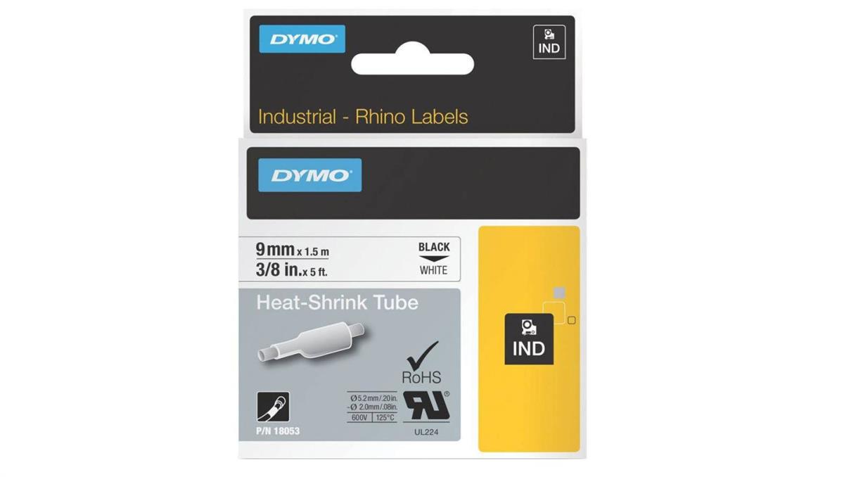 Taśma/rurka termokurczliwa do drukarek 9mm x 1,5m biała S0718280 18053