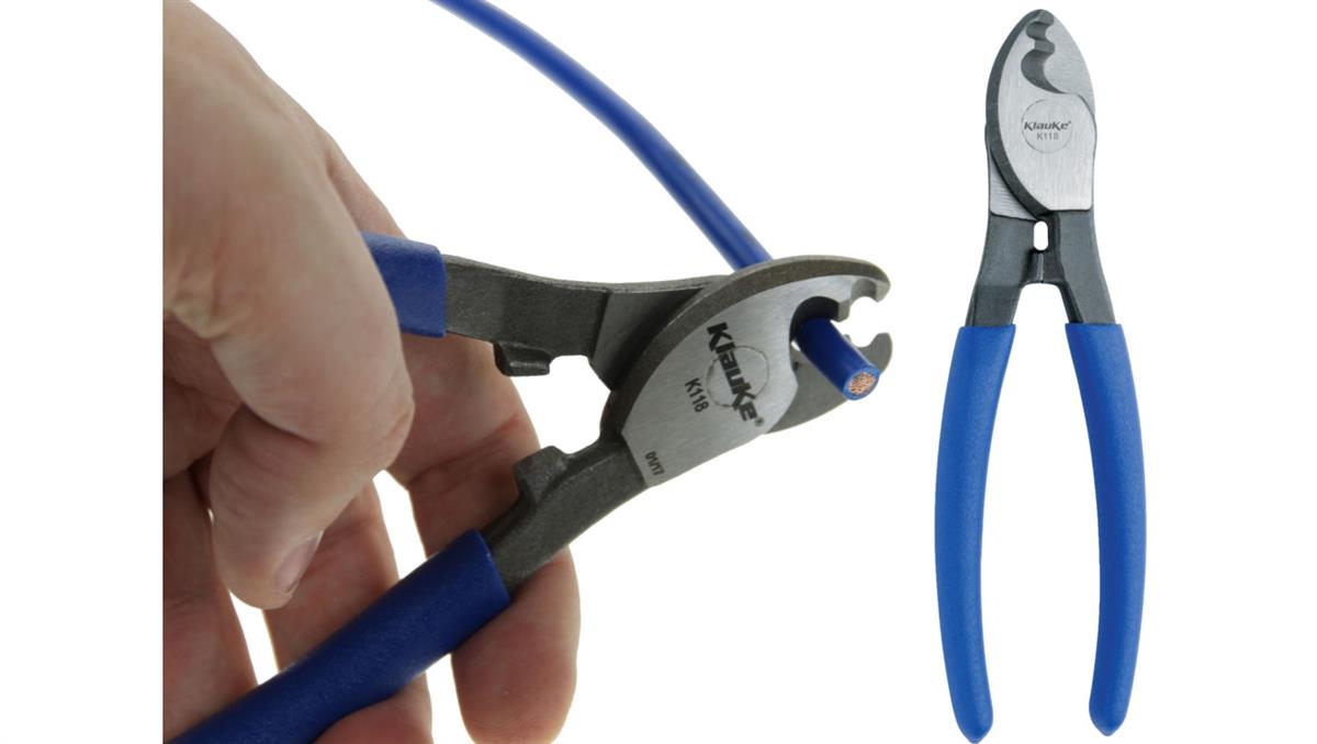 Nożyce do cięcia kabli i przewodów 50mm2 / FI:12mm / KLAUKE K118, GERMANY