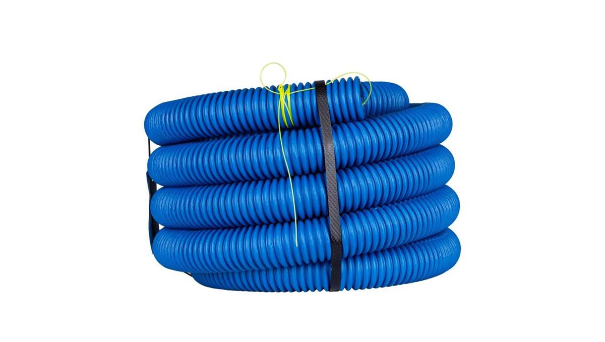 Rura karbowana AROT 75mm dwuwarstwowa osłonowa do ziemi peszel z pilotem 450N HDPE niebieska 10m RDG ELMARK