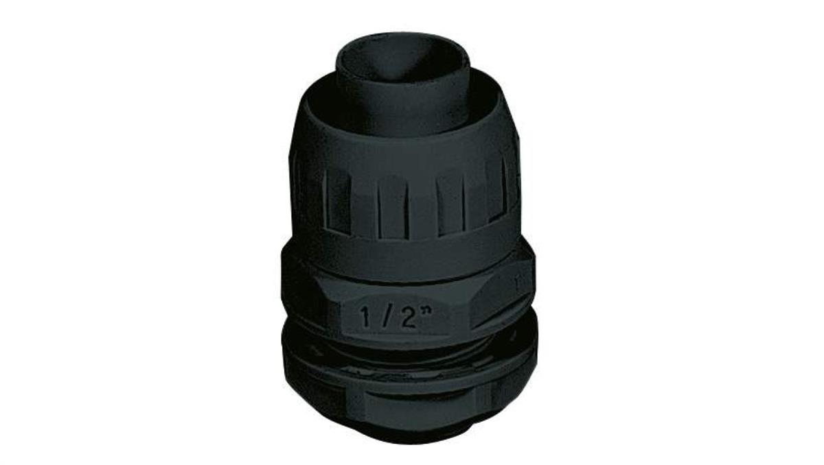 Dławnica na rurę SPIRO IP65 M40x1,5 śr.32 czarna (opak. 10szt.) ECGX32MN
