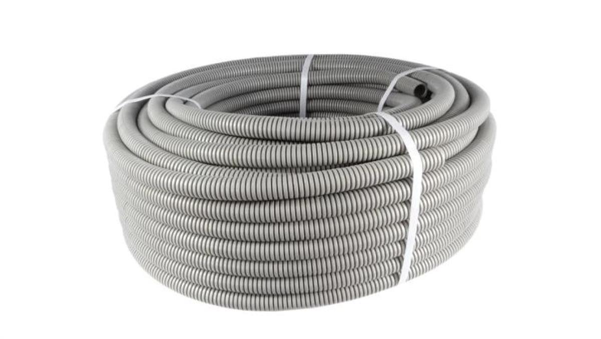 Peszel z pilotem, rura karbowana do kabla PCV Fi 25mm 320N, długość 50m