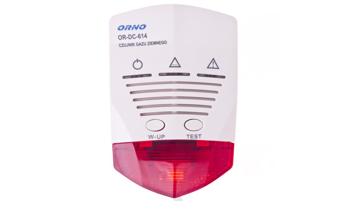 ORNO Czujnik gazu ziemnego 230V AC biały OR-DC-614