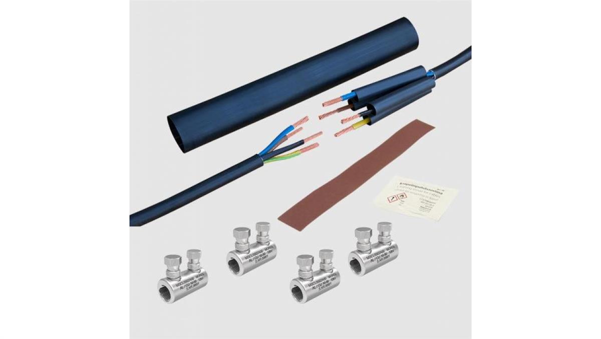 Mufa kablowa termokurczliwa ze złączkami kablowymi ze śrubą zrywalną MSCS35 Al/Cu 6-35mm2 1kV 2xśruba Al MSCS0352A00