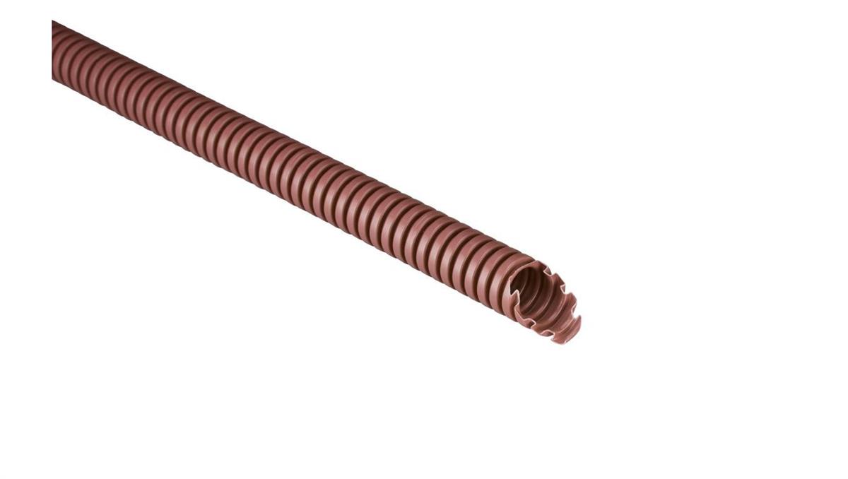 Rura karbowana 750N brązowa samogasnąca PV UV fi 32/25 ECTC1532M /25m/