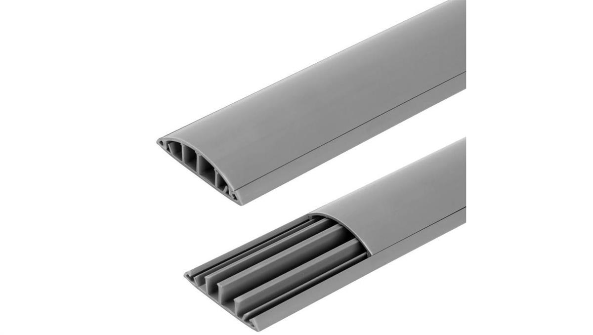 Listwa maskująca przewody TV maskownica uniwersalna napodłogowa naścienna 75x18mm szara 2m
