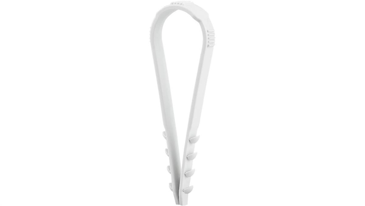 Obejma zaciskowa CMS 8-28mm 100 sztuk fi:6mm bezhalogenowy szary F-TRONIC