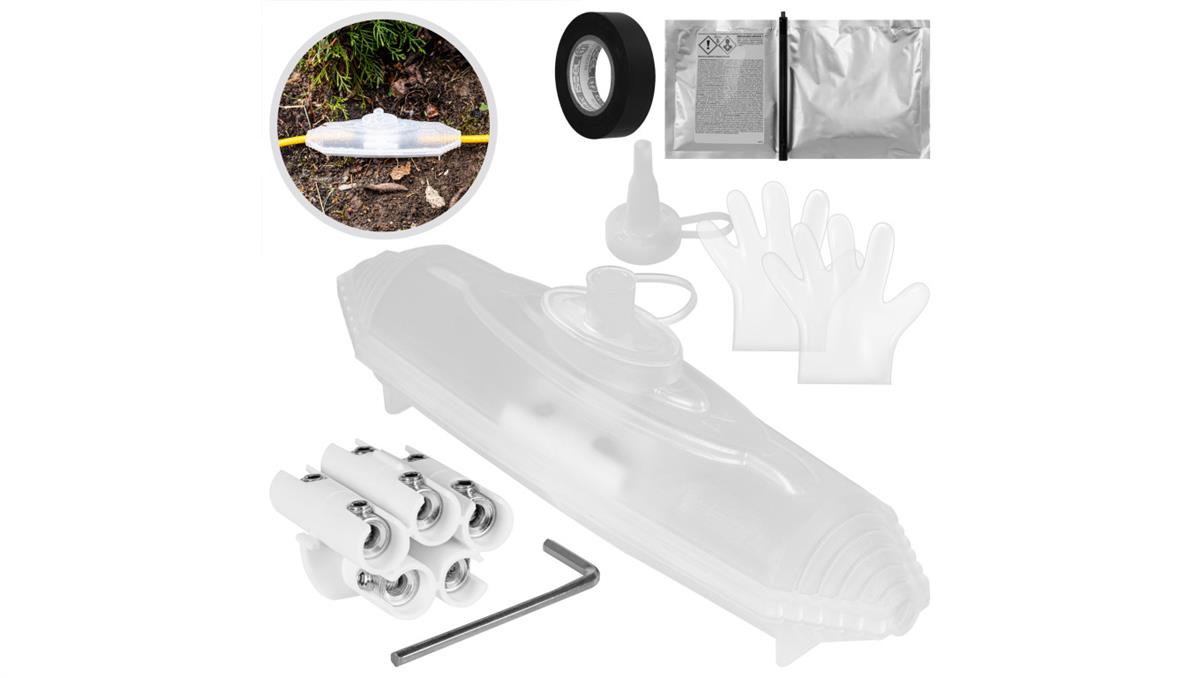 Mufa kablowa żywiczna 5x 1,5-10mm2 IPX8 0,6/1kV prosta przezroczysta Submarine A