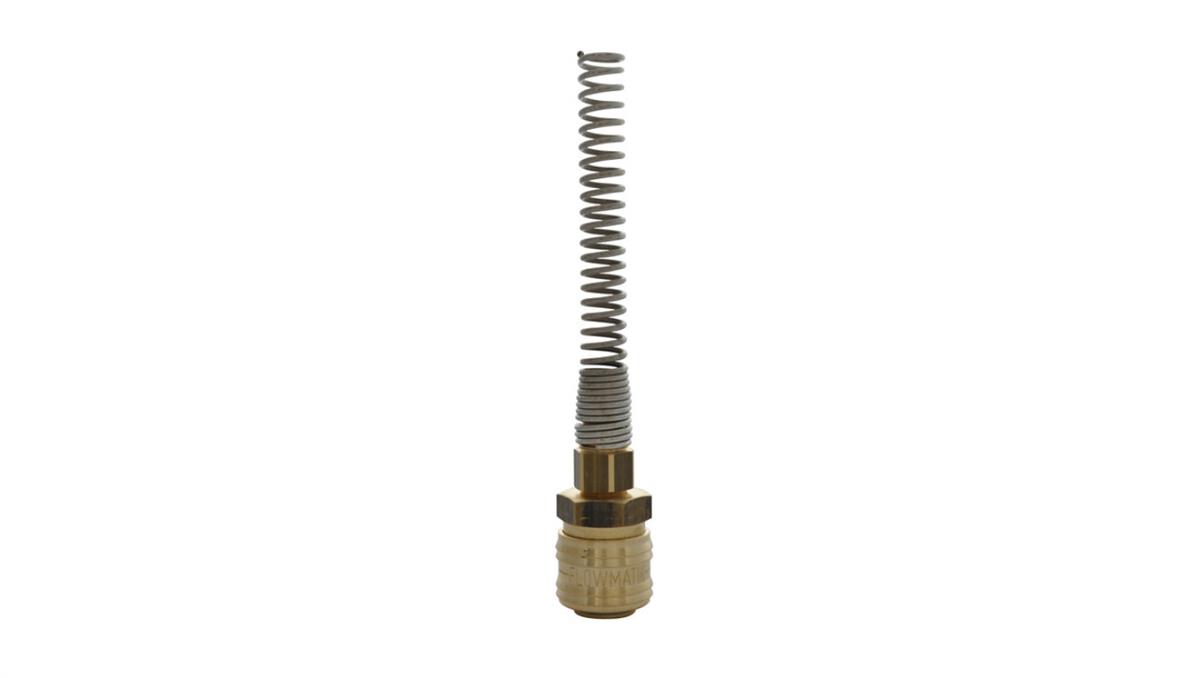 PNEUMAT SYSTEM Szybkozłącze pneumatyczne DN7,2 typ 26, skręcane do węża fi 8x6 mm ze sprężyną, mosiądz