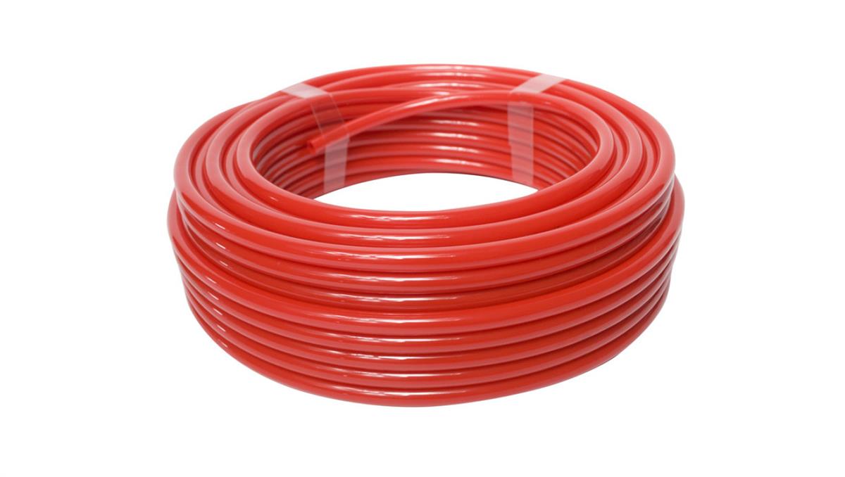 PNEUMAT SYSTEM Przewód pneumatyczny PU poliuretanowy kalibrowany, fi 6x4 mm, czerwony (krążek 25 m)