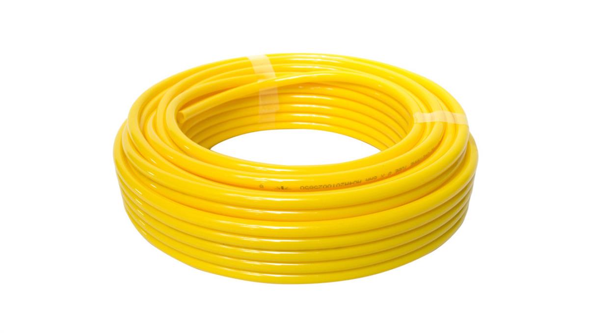 PNEUMAT SYSTEM Przewód pneumatyczny PU poliuretanowy kalibrowany, fi 6x4 mm, żółty (krążek 25 m)