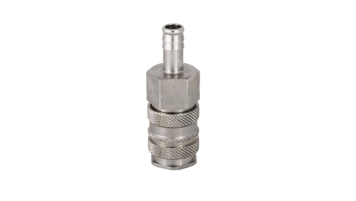 PNEUMAT SYSTEM Szybkozłącze pneumatyczne DN10 typ 27, do węża fi 13 mm, gniazdo szybkozłącza, mosiądz/stal