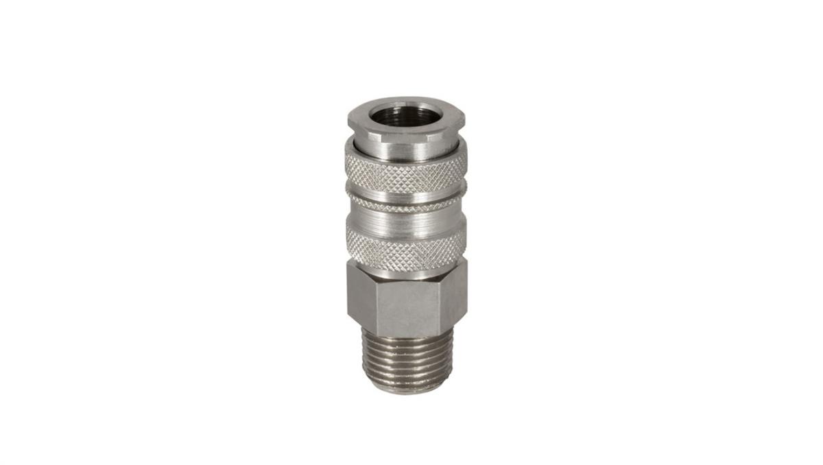 PNEUMAT SYSTEM Szybkozłącze pneumatyczne DN10 typ 27, R 3/4 GZ, gniazdo szybkozłącza, mosiądz/stal