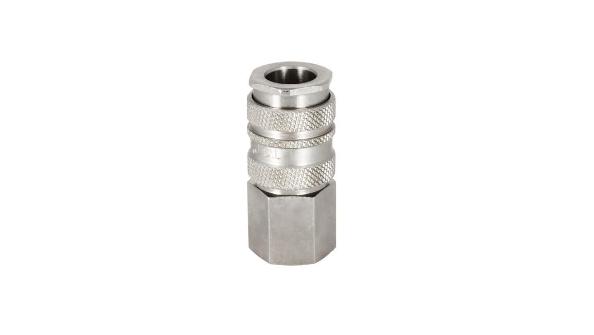 PNEUMAT SYSTEM Szybkozłącze pneumatyczne DN10 typ 27, G 3/8 GW, gniazdo szybkozłącza, mosiądz/stal