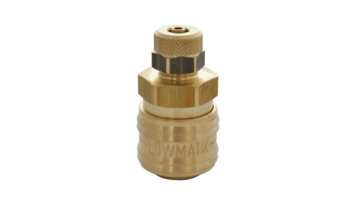 PNEUMAT SYSTEM Szybkozłącze pneumatyczne DN7,2 typ 26, skręcane do węża fi 6x4 mm, mosiądz