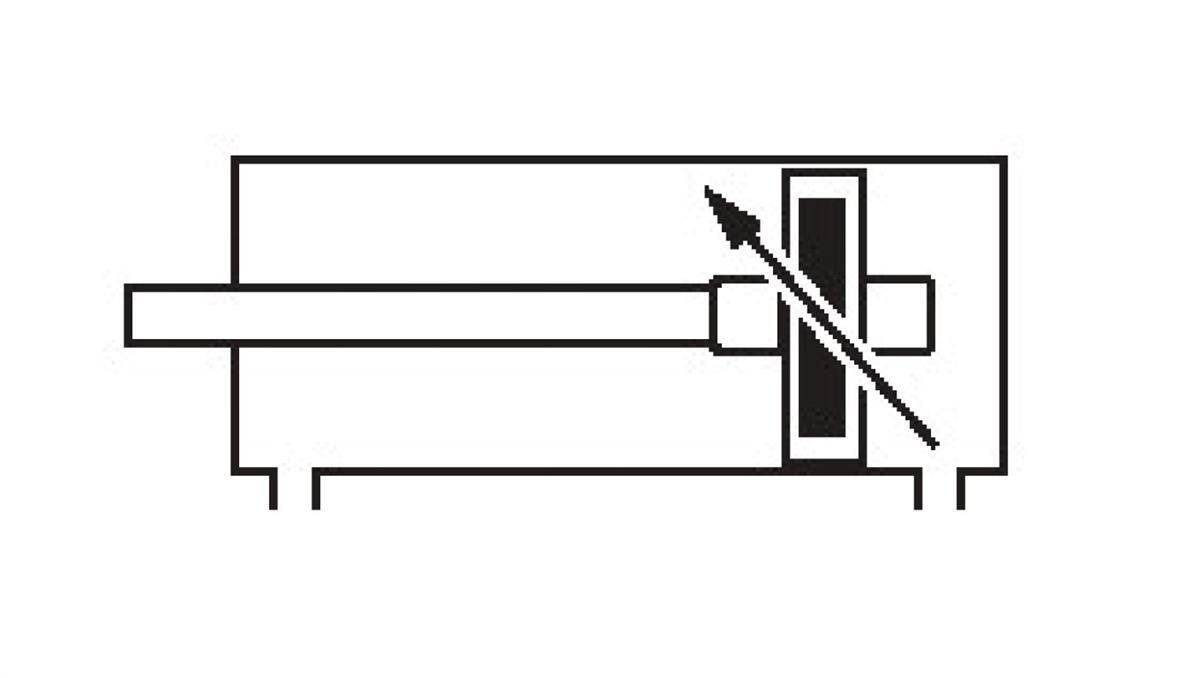 PNEUMAT SYSTEM Siłownik Pneumatyczny z jednostronnym tłoczyskiem ISO15552. Średnica tłoka 40mm skok 25mm D40x25, FMS040.0025.00
