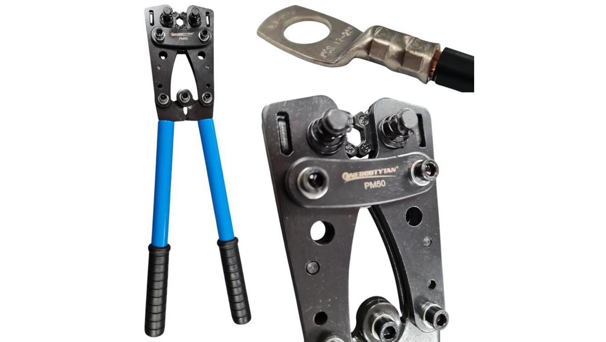 Praska mechaniczna do końcówek kablowych 6-50 / np. do KCS, KLA / zaciskarka do kabli 6-50mm2 / Praska 6-10-16-25-35-50mm2