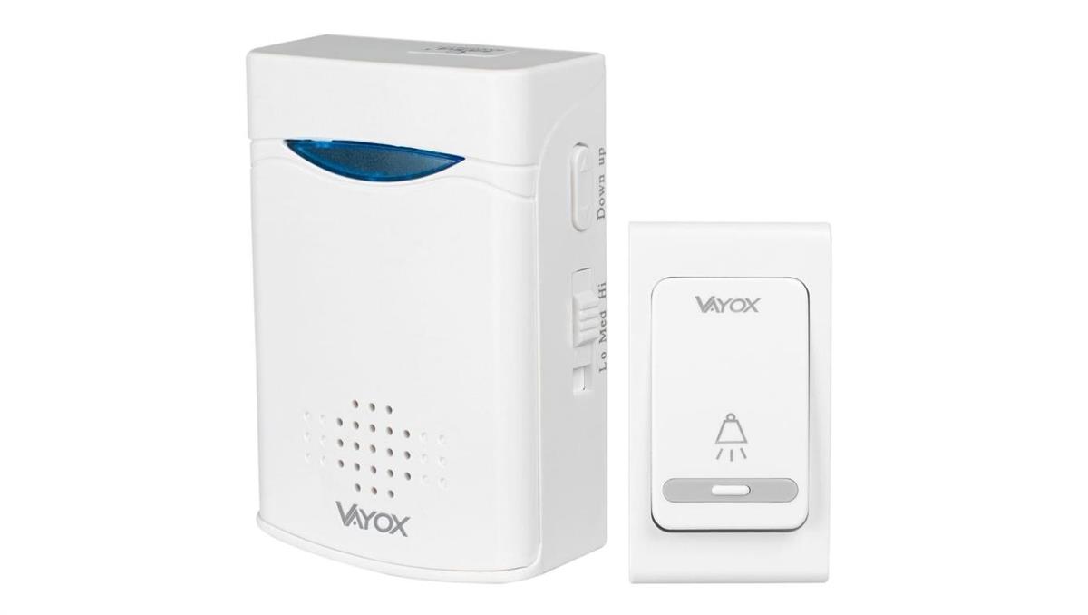 Vayox Dzwonek bezprzewodowy na baterie / przycisk na baterie VA0243