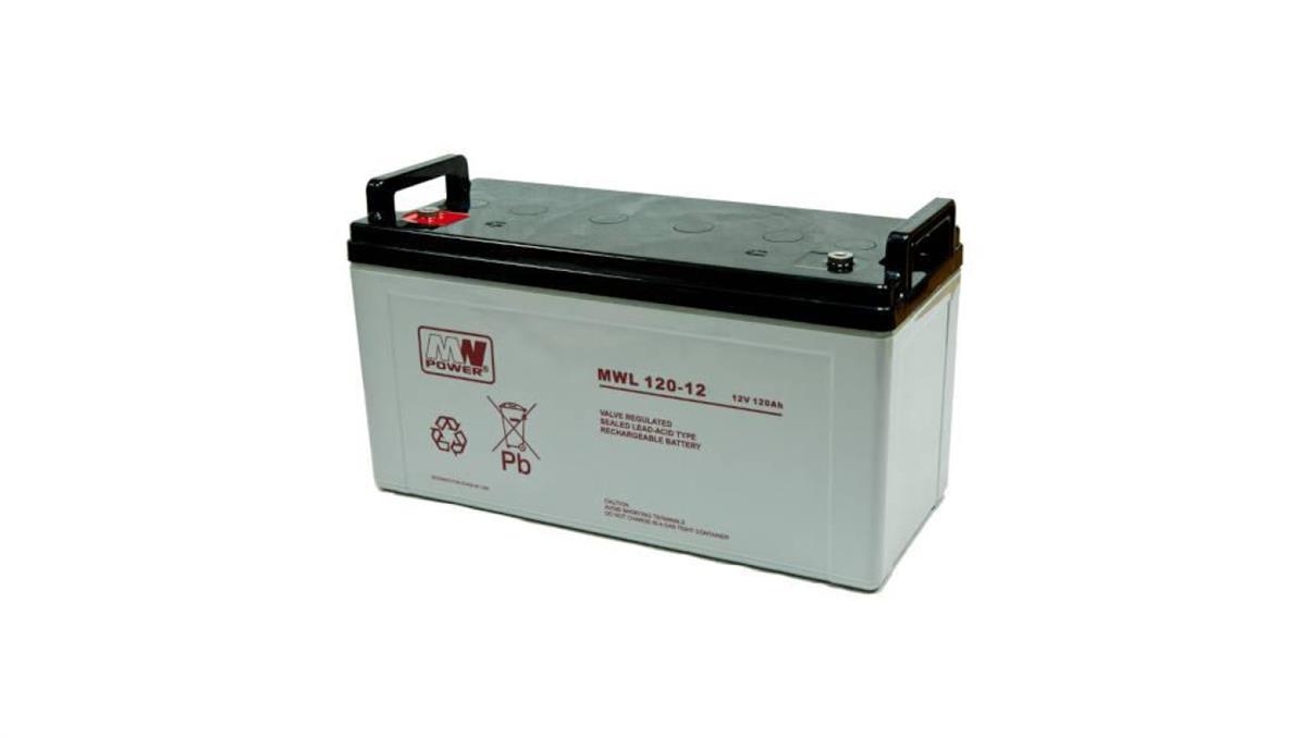 MWL 120-12 Akumulator AGM MWL 120Ah 12V 10-12lat żywotności MW Power