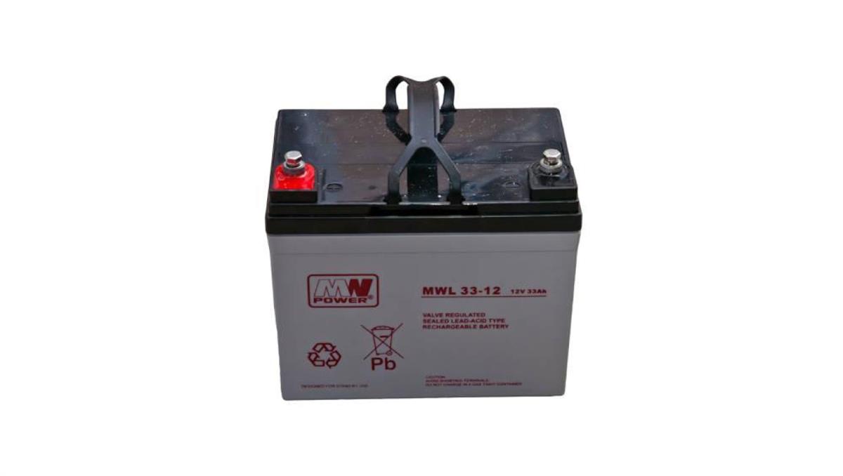 MWL 33-12 Akumulator AGM 12V 33Ah 10-12lat żywotności MW Power