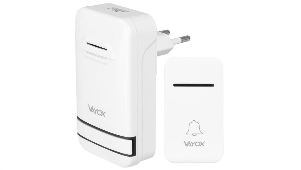Vayox Dzwonek bezprzewodowy 110-240V / przycisk kinetyczny VA0240