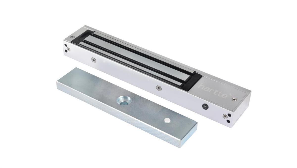 BIRA Hartte Wodoodporna zwora zewnętrzna do furtek MSS280S, 280kg z sygnalizacją LED, IP67