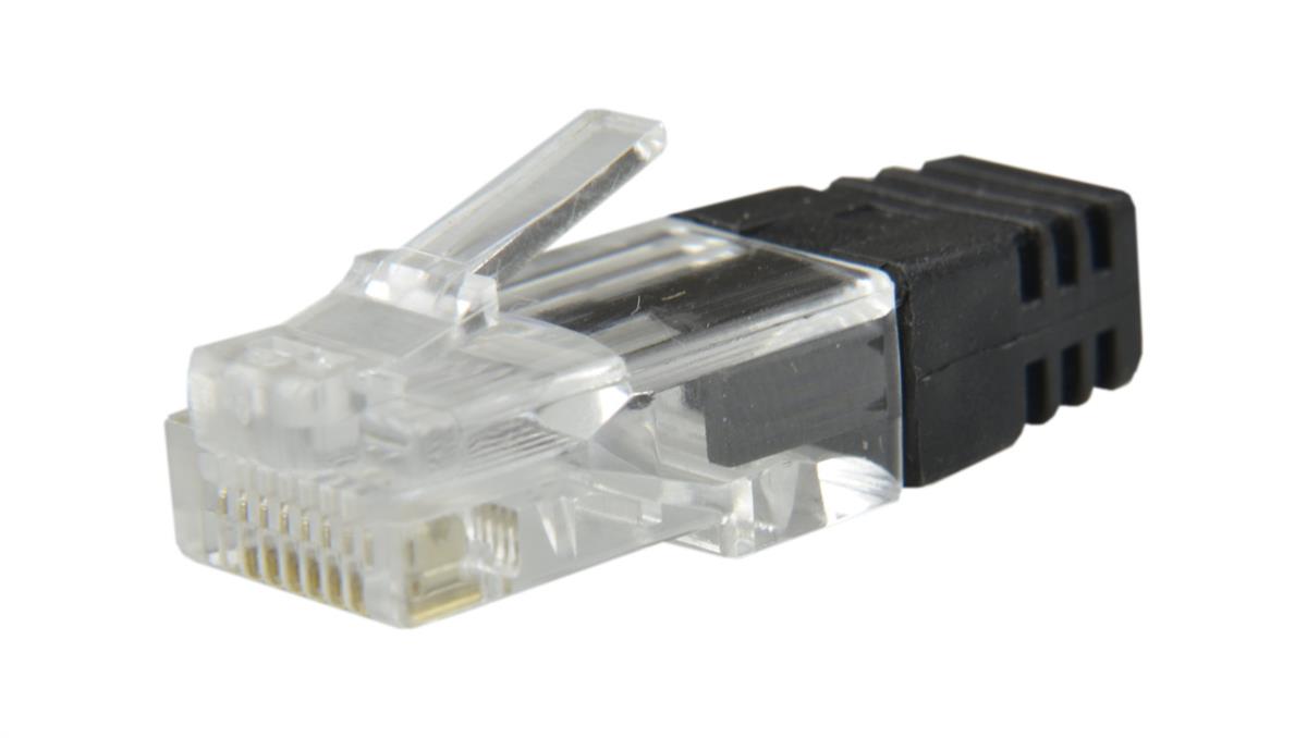 ATEL ELECTRONICS Osłonka wewnętrzna wtyku RJ45 czarna WORECZEK 100szt.