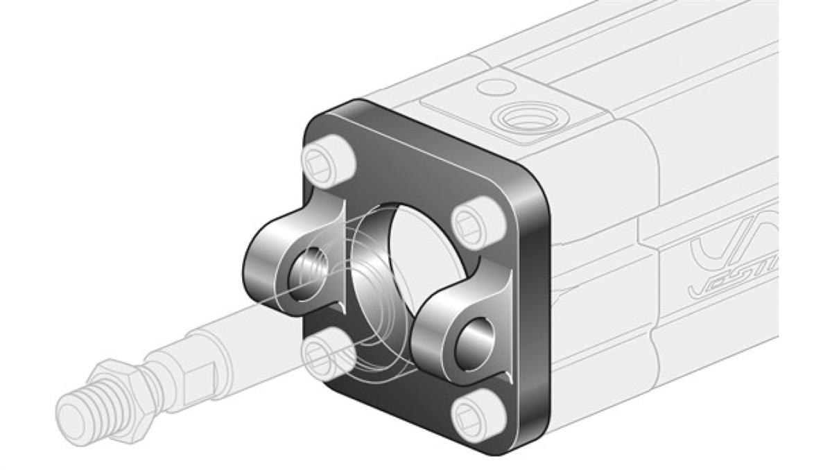 PNEUMAT SYSTEM Widełki MP2 D125 ze śrubami montażowymi XAS/125