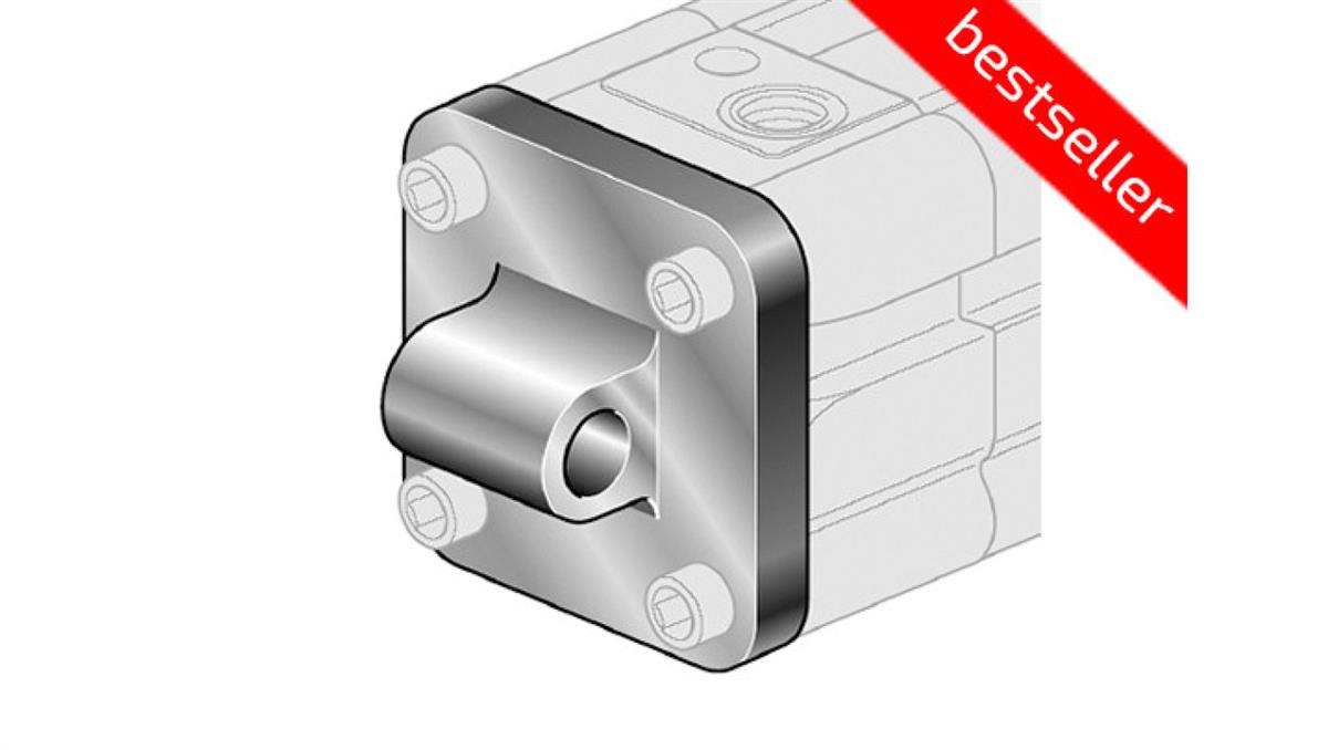 PNEUMAT SYSTEM Ucho proste MP4 D80 ze śrubami montażowymi XCM/080